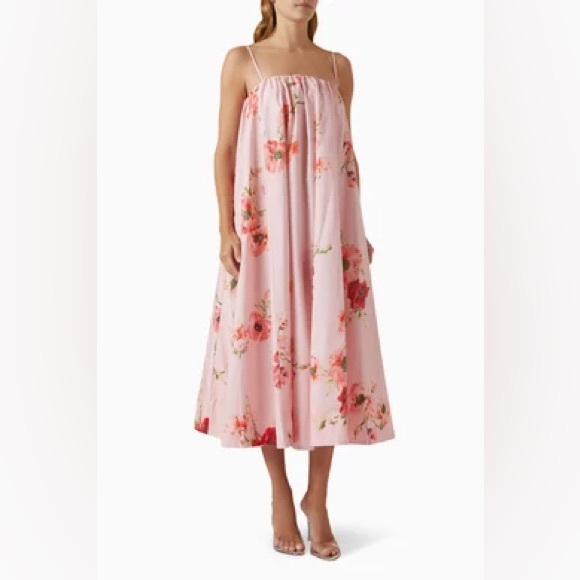 Zimmermann Lightburst floral-printed cotton-poplin dress. NWT AU 0P& AU 0 - Picture 3 of 12